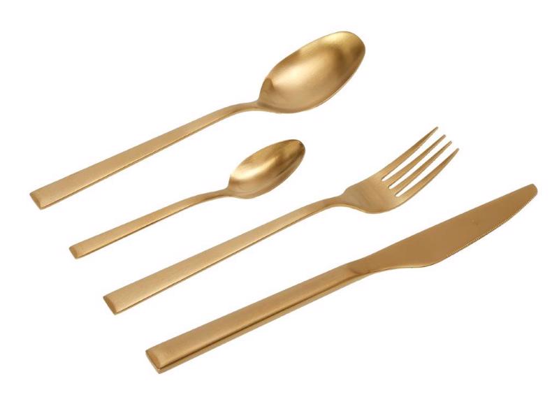 Cryspo Trio Set 24 temaxion Maxairopirouna Stainless Steel 'Durable' Gold Matt 4556203